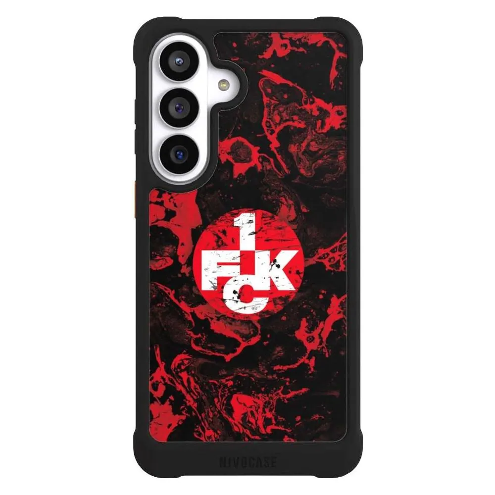 Nivocase Hülle für Samsung Galaxy S26+ Stossfeste Handyhülle NIVOmax Case Schwarz 1. FC Kaiserslautern 1. (Samsung Galaxy S26+)