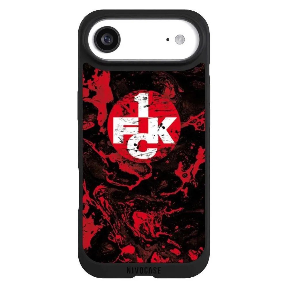 Nivocase Handyhülle für Apple iPhone Air Hülle NIVOpure Case Schwarz 1. FC Kaiserslautern 1. FCK Logo (Apple iPhone Air)