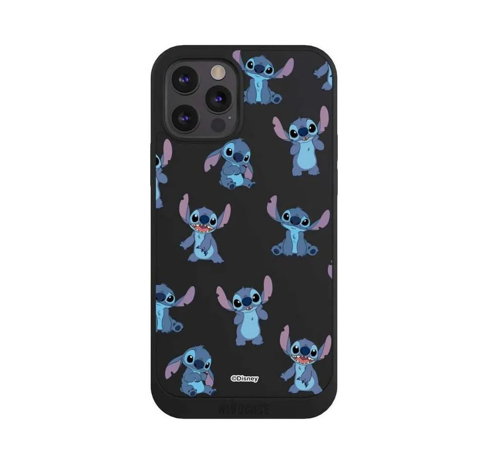 NIVOCASE Handyhülle Lilo & Stitch Offizielles Lizenzprodukt Disney, Apple iPhone 12 Pro Handyhülle Hülle NIVOpure Case Schwarz