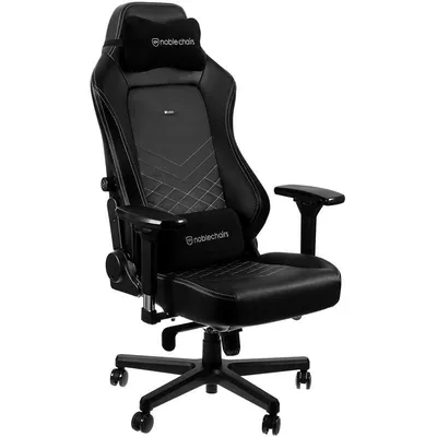 Noblechairs Hero Gaming-Stuhl aus PU-Leder in Schwarz/Weiß