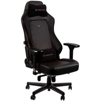 Noblechairs Hero Gaming-Stuhl aus PU-Leder, Schwarz/Rot