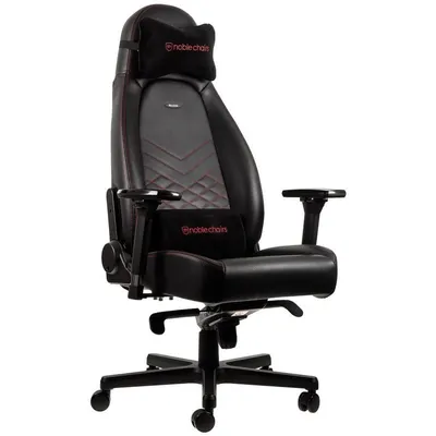 Noblechairs Icon Gepolsterter Stuhl Schwarz/Rot