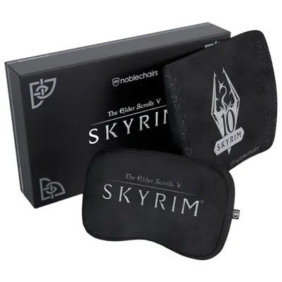 noblechairs Skyrim Nackenkissen/Lendenkissen Schwarz 2 Stück(e)
