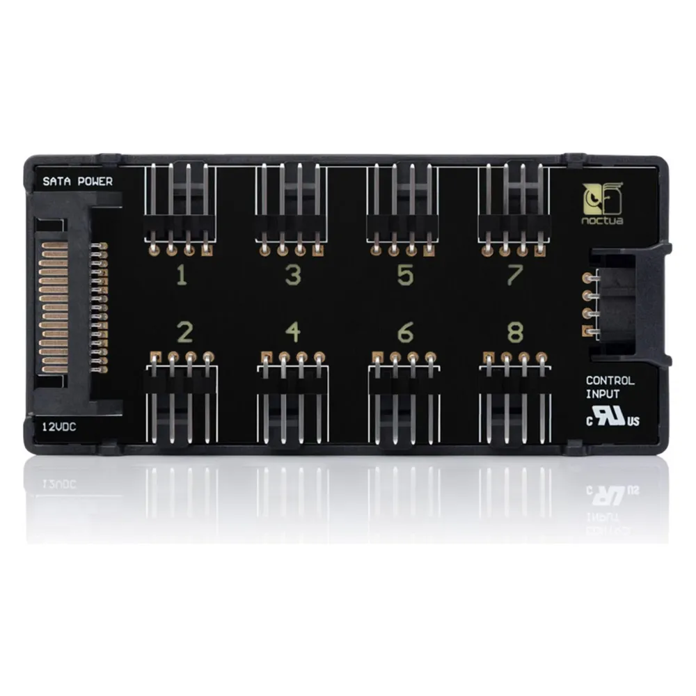 Lüftersteuerung Noctua NA-FH1 8 Anschlüsse 4-Pin Schwarz