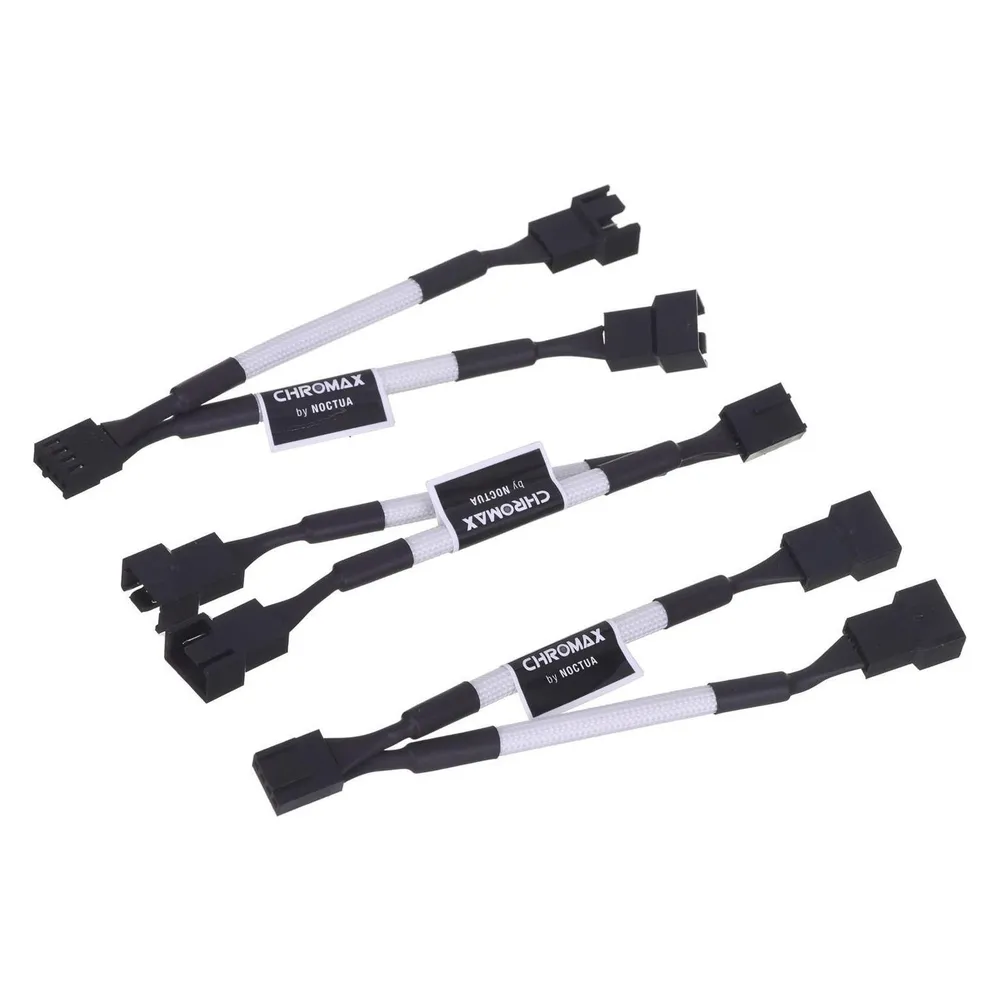 Y-Kabel Noctua NA-SYC1 Chromax White für PWM-Lüfter mit 4 Pins