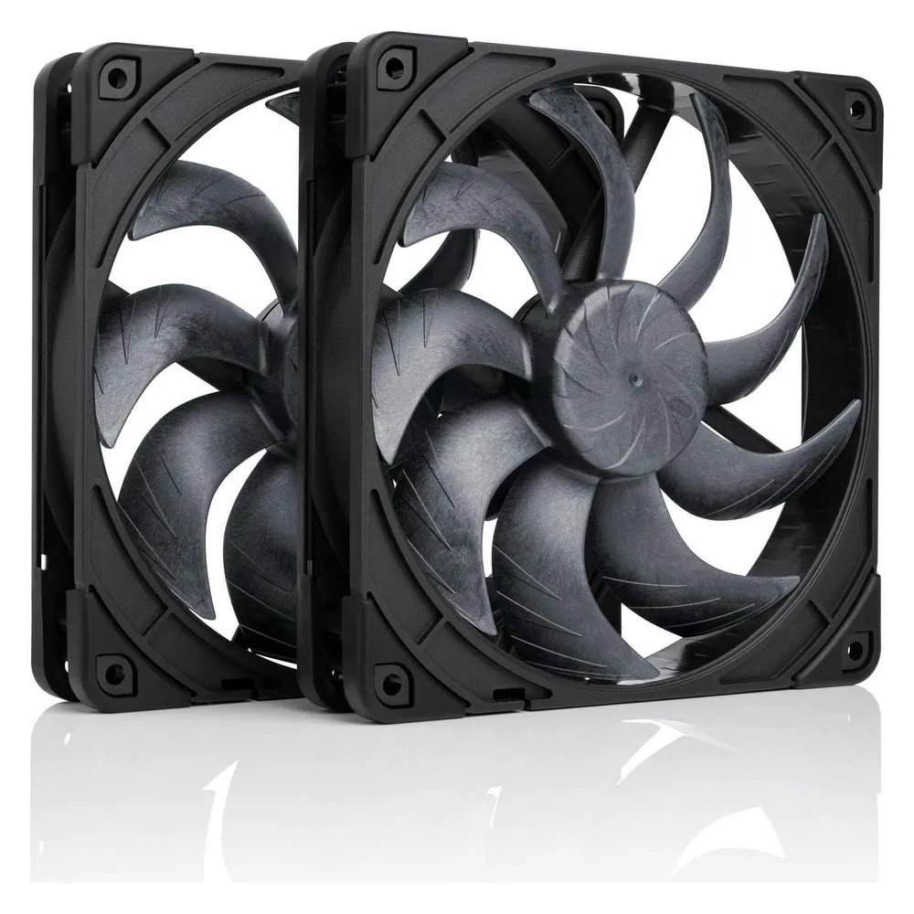 Ventilator Supplement Noctua NF-A14x25 G2 PWM Sx2-PP Chromax Black 140mm 1500RPM Doppelpacks