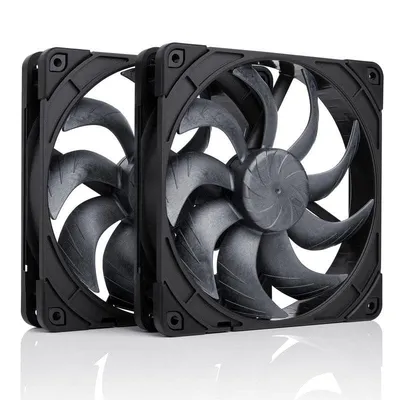 Ventilator Supplement Noctua NF-A14x25 G2 PWM Sx2-PP Chromax Black 140mm 1500RPM Doppelpacks