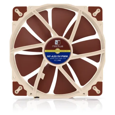 Noctua NF A20 5V PWM Computergehäuse Ventilator 20 cm Beige, Rot