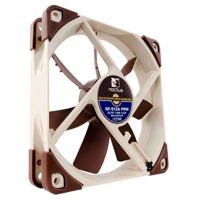 Noctua NF-S12A PWM Computerkühlsystem Computergehäuse Ventilator 12 cm Beige, Braun