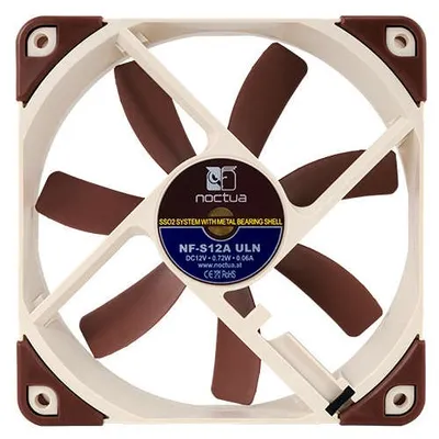 Noctua NF-S12A ULN Computergehäuse Ventilator 12 cm Beige, Braun