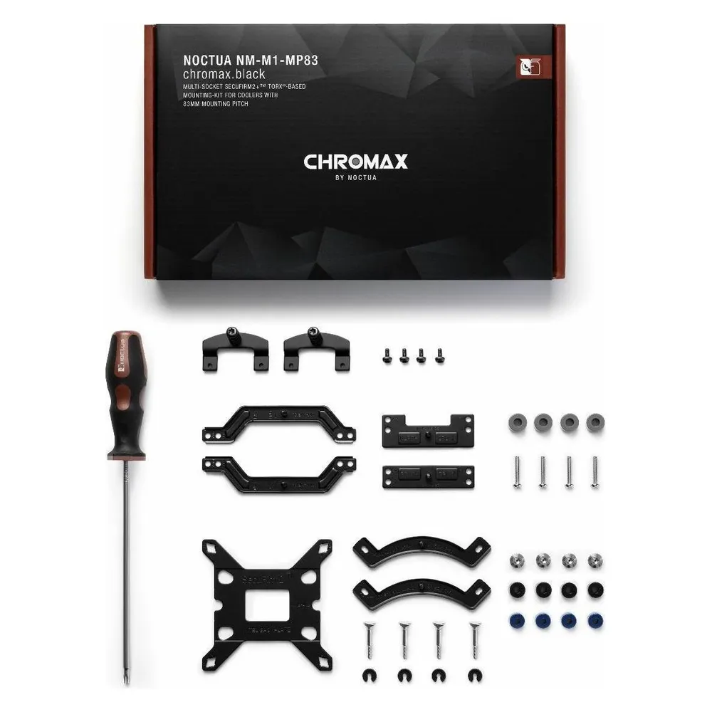 Noctua NM-M1-MP83 chromax.black, Befestigung/Montage