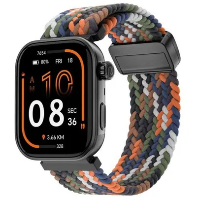 Noise Pro 6 Ai Multicolor Smartwatch Bluetooth 44mm Prismatic Weave Herzfrequenz SpO2