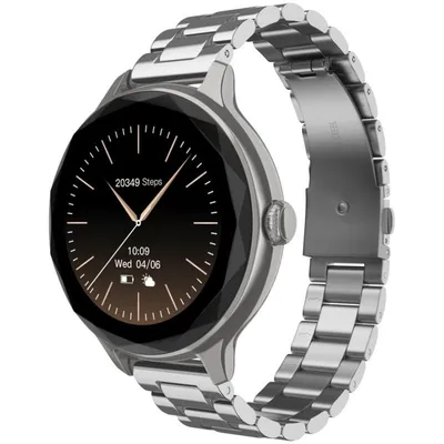 Noise Diva Bluetooth Smartwatch Metallic Silber Gesundheitsmonitor Smartphone Benachrichtigungen