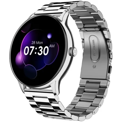 Noise Twist Go Elite Bluetooth Silber Kompatibel mit App Aktivitätstracking Benachrichtigungen