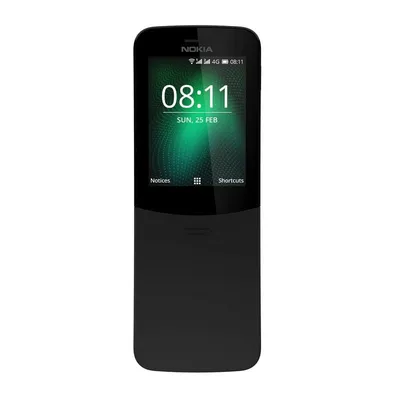 Nokia 8110 4G 6,22 cm (2.45") Dual-SIM KaiOS Mikro-USB 0,5 GB 4 GB 1500 mAh Schwarz