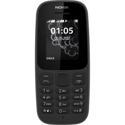 Nokia 105 (2019) Dual Sim Schwarz entsperrt