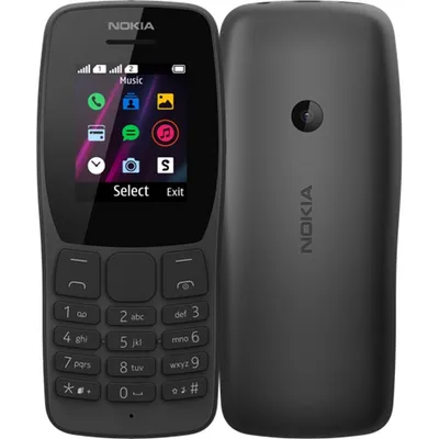 Nokia 110 Dual-SIM, Schwarz, ohne Vertrag