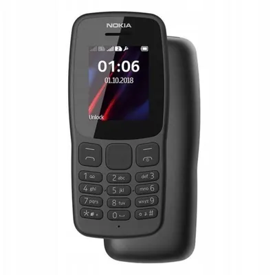 Nokia 106 3G 2" Dual SIM USB Typ C Schwarz