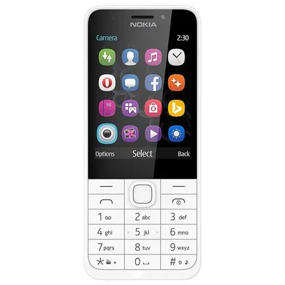 Nokia 230 DS 7,11 cm (2.8") 92 g Silber, Weiß Funktionstelefon