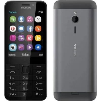 Nokia 230 Dual SIM Bluetooth 2,8" 2 MP Aluminium Schwarz