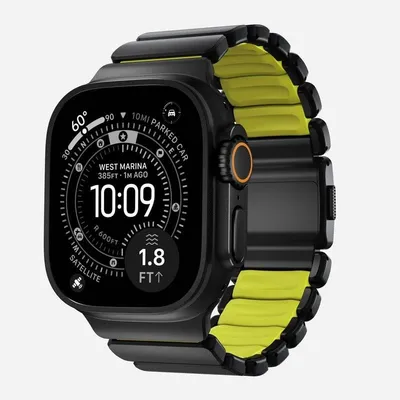Nomad Stratos Band Armband für Apple Watch Ultra 1-11 und SE, Titan Schwarz