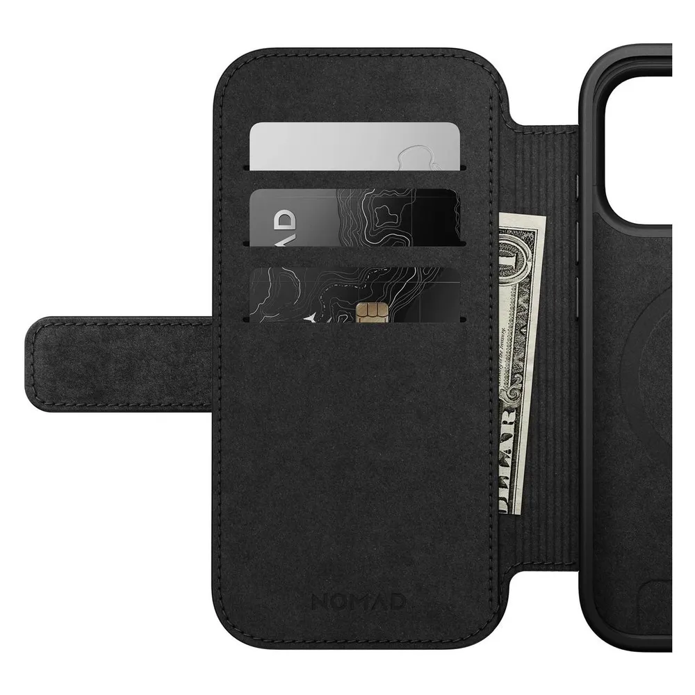 Nomad Modern Leather Folio - Lederhülle für das iPhone (Apple iPhone 17 Pro)