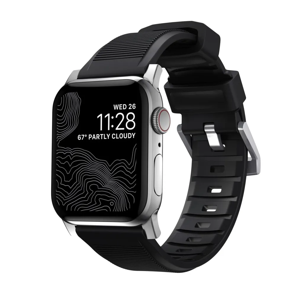 Nomad Strap Rugged V2 Connector Silver 42/44mm