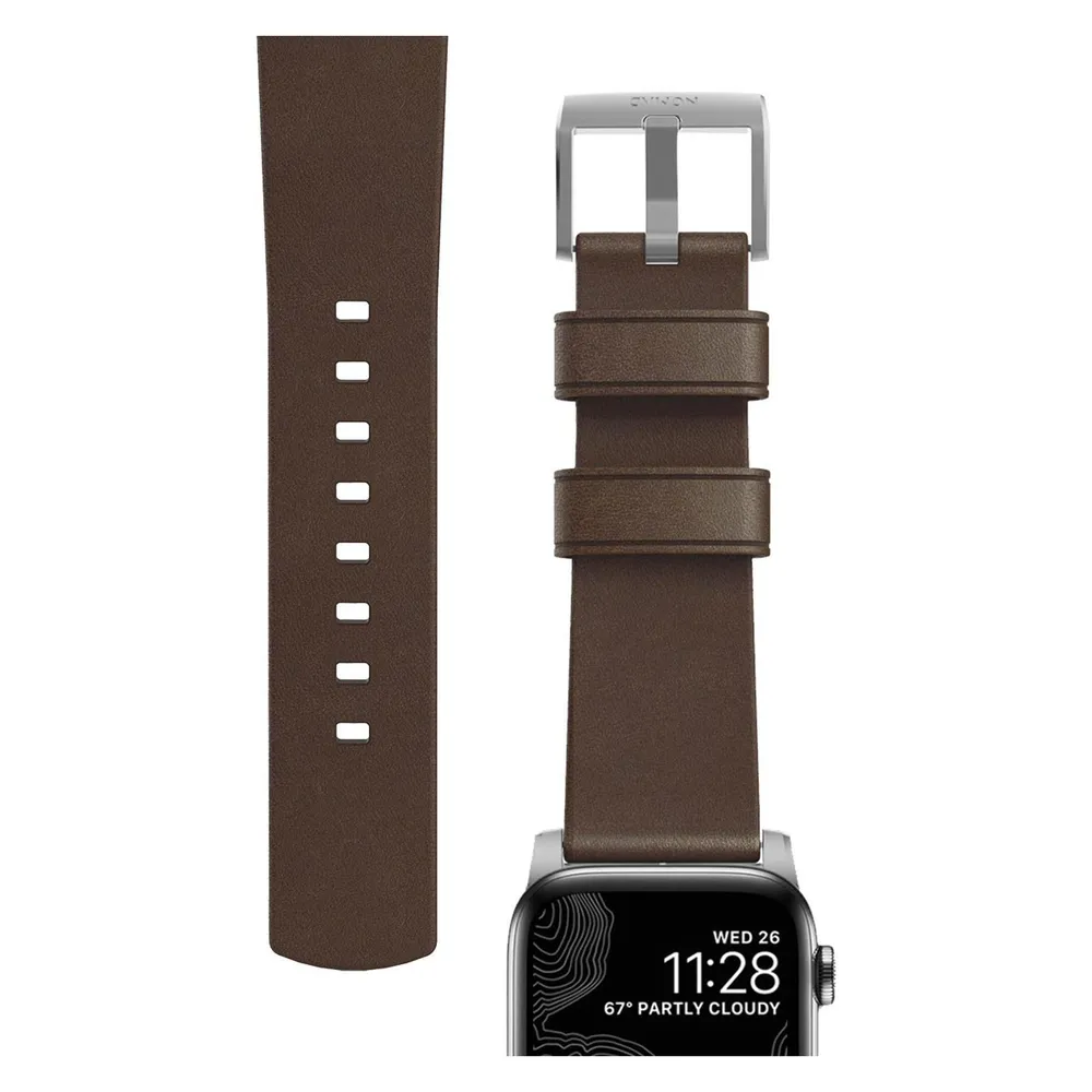 Nomad Modern Connector Strap (44 mm, 45 mm, 46 mm, 49 mm, Edelstahl, Leder)