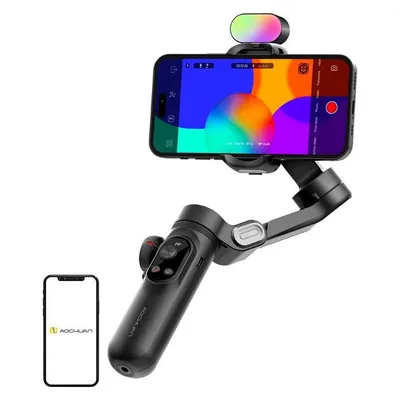 Gimbal für Smartphone AOCHUAN X Pro RGB 3 Achsen 3200 mAh Schwarz