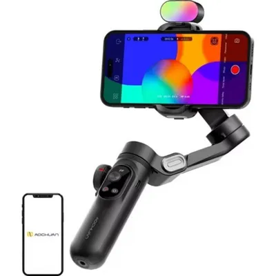 Gimbal für Smartphone AOCHUAN X Pro RGB 3 Achsen 3200 mAh Schwarz