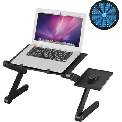 Laptop-Ständer NoName K672G Aluminium mit Lüfter 15" Verstellbar