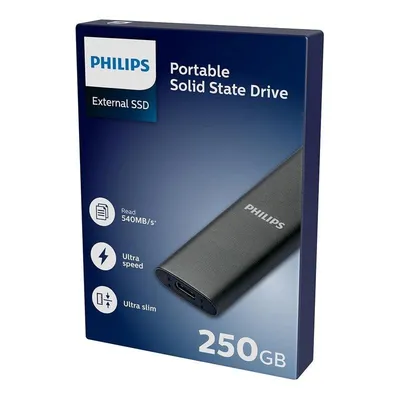 Externe SSD Festplatte 250GB Ultra Slim 540Mb/s Tragbar Leicht