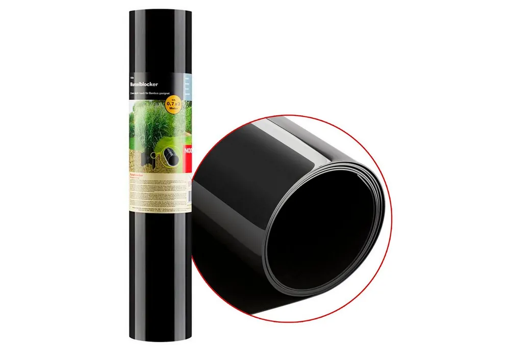 NOOR Schutzfolie Wurzelblocker HDPE 1,5 mm - Rhizomsperre - Barriere für Kriechwurzeln, undurchdringlich für Wurzeln - Bambussperre wasserdicht