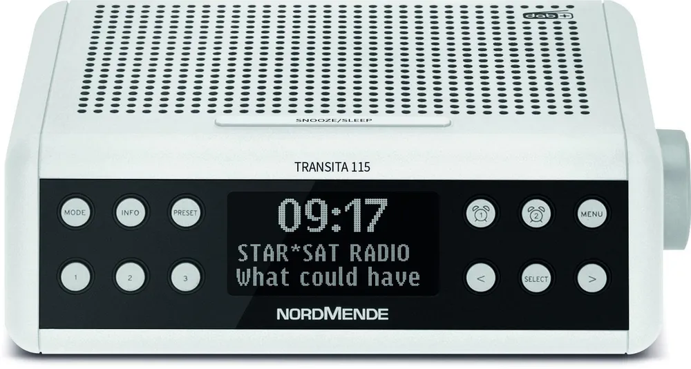 Transita 115 weiß DAB+-Radiowecker