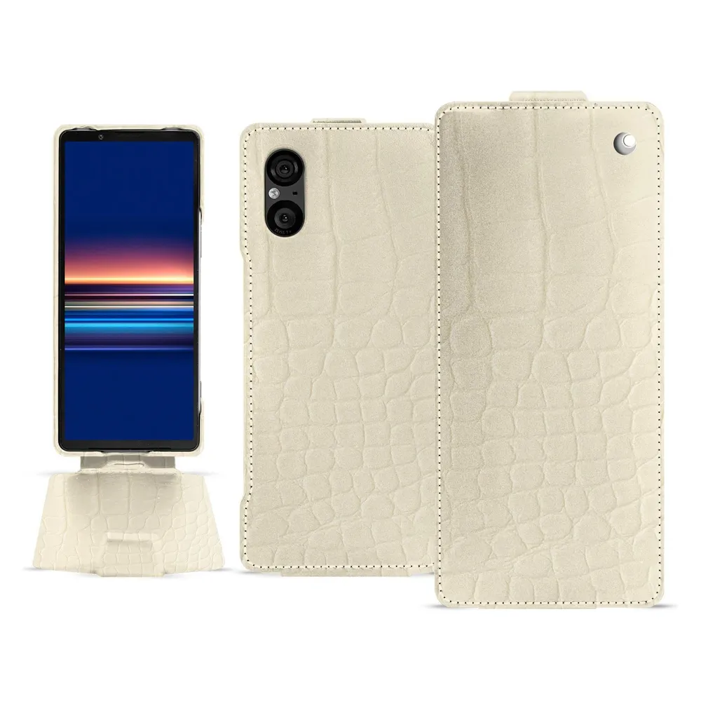 Noreve Lederschutzhülle vertikal (Sony Xperia 5 V)