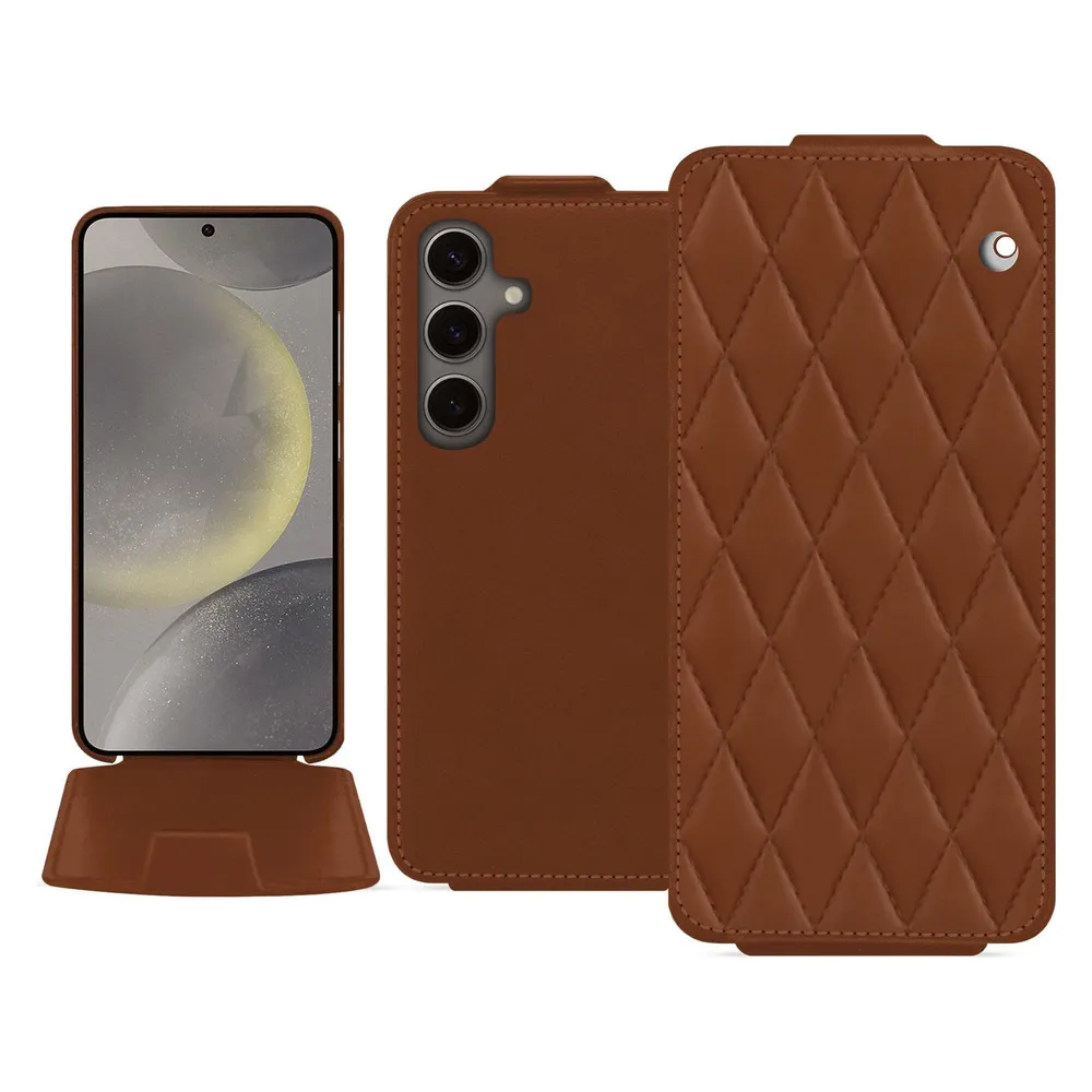 Noreve Lederschutzhülle vertikal (Samsung Galaxy S24)