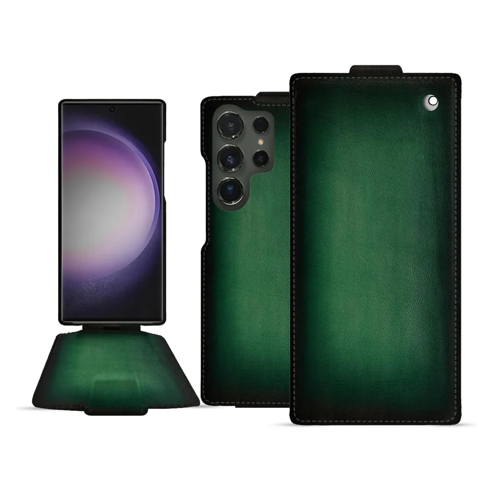 Noreve Lederschutzhülle vertikal (Samsung Galaxy S24 Ultra)