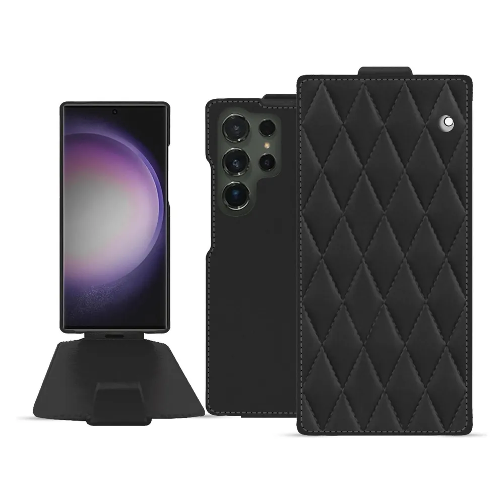 Noreve Lederschutzhülle vertikal (Samsung Galaxy S24 Ultra)