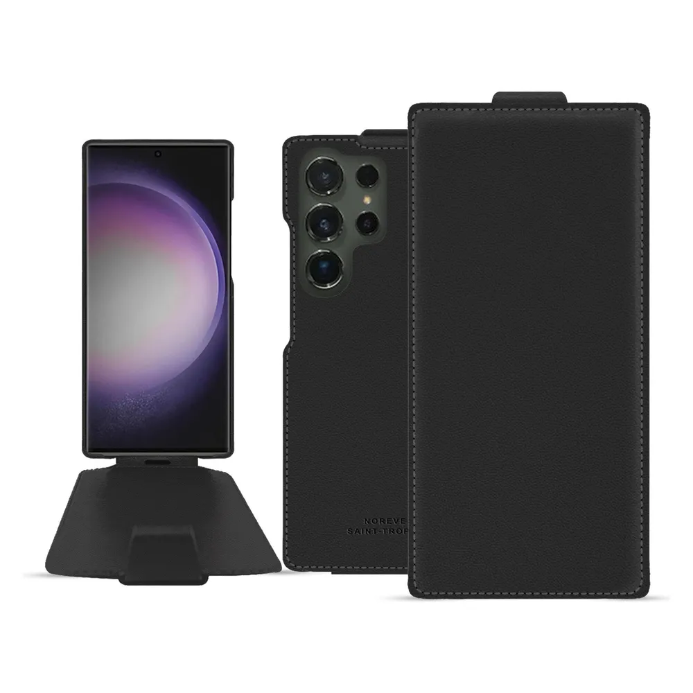 Noreve Lederschutzhülle vertikal (Samsung Galaxy S24 Ultra)