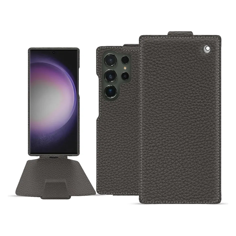 Noreve Lederschutzhülle vertikal (Samsung Galaxy S24 Ultra)