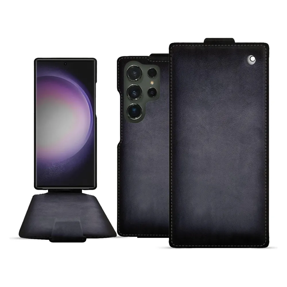 Noreve Lederschutzhülle vertikal (Samsung Galaxy S24 Ultra)
