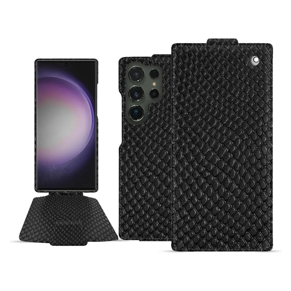Noreve Lederschutzhülle vertikal (Samsung Galaxy S24 Ultra)