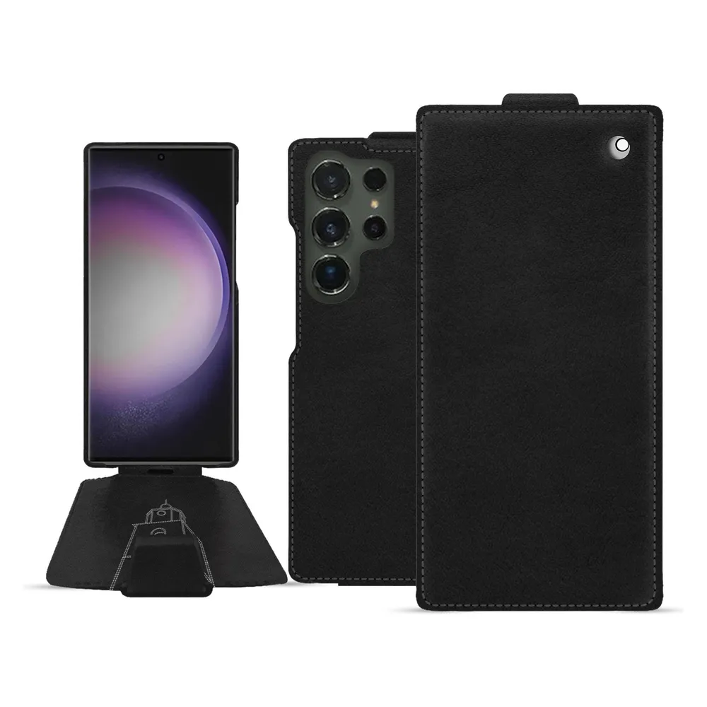 Noreve Lederschutzhülle vertikal (Samsung Galaxy S24 Ultra)