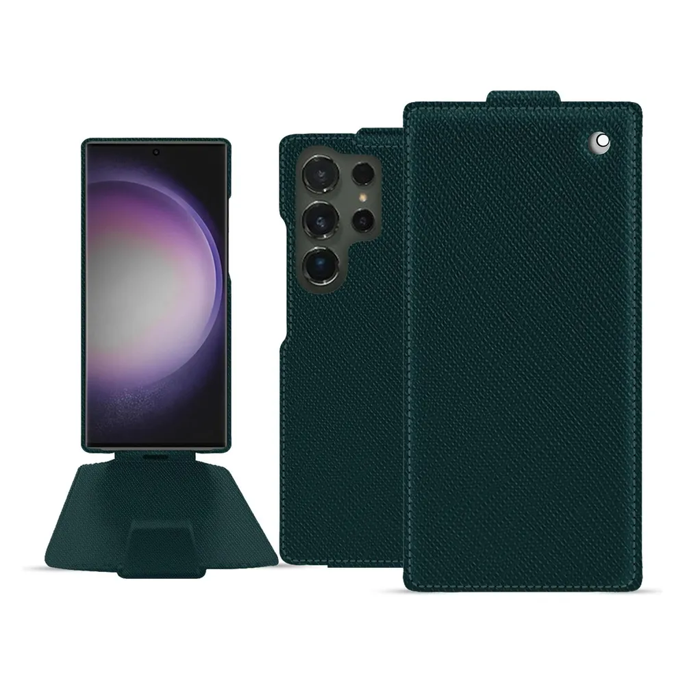 Noreve Lederschutzhülle vertikal (Samsung Galaxy S24 Ultra)