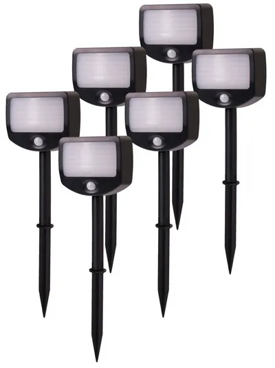 Northpoint Bewegungsmelder LED Batterie Strahler Fluter Sicherheitsleuchte 6er Set mit Funk