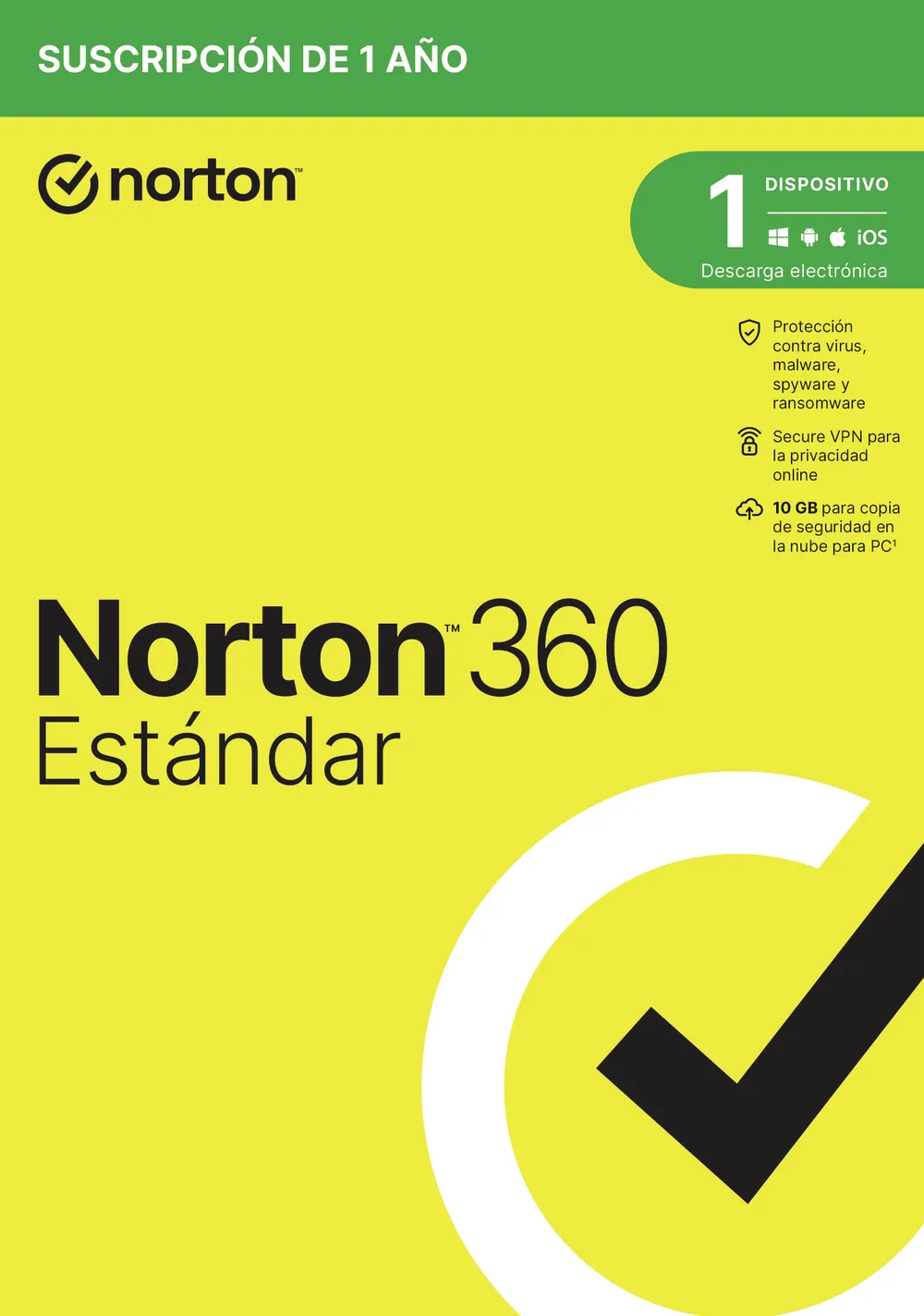 Antivirus Norton 360 Standard 1 Lizenz 1 Jahr Sicheres Gerät
