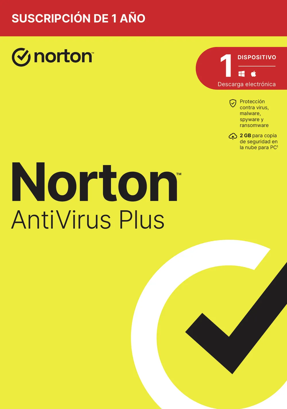 Antivirus Norton AntiVirus Plus 1 Lizenz Windows Mac Physisches Medium