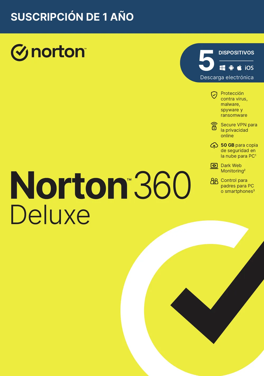 Antivirus Norton 360 Deluxe 1 Lizenz 5 Geräte Box Physisch