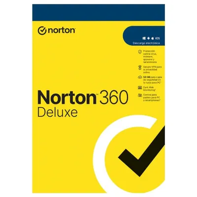Norton 360 Deluxe 2024 3 Geräte 1 Jahr digitaler Download für PC/Mac/Android/iOS
