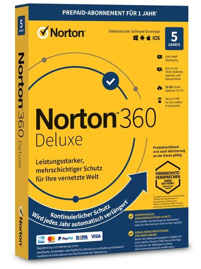 Sicherheitssoftware Lieflock 360 Deluxe 5 Geräte 1 Jahr 50 GB Cloud-Backup für PC